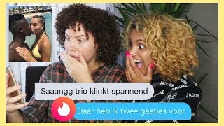 MET RELATIE FOTO'S OP TINDER | HIJ WILDE EEN TRIO! | Met Chayenna Latoya