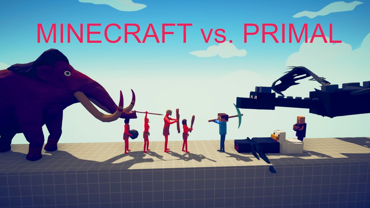 Primal Minecraft MINECRAFT vs. PRIMAL MAMMOTH ARMY | TABS - Totally Accurate Battle ...