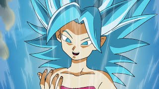 Caulifla Turns to Super Saiyan Blue for The First Time (Dragon Ball Fan Animation)