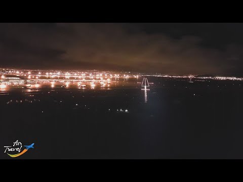 Night approach, landing