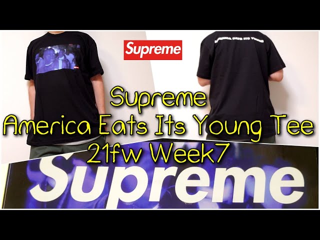 Supreme America Eats Its Young Tee ホワイトM