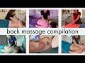 Mega 2hr+ Back Massage ASMR Compilation | Unintentional  ASMR Real Person