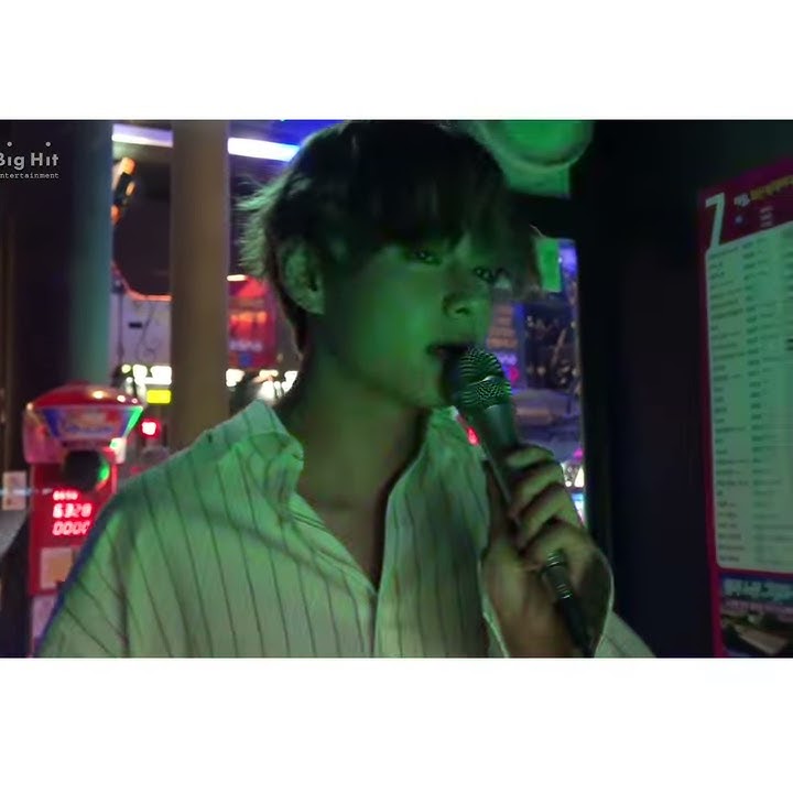 BTS V singing to Lay me down by Sam Smith.