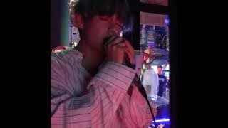 BTS V singing to Lay me down by Sam Smith.