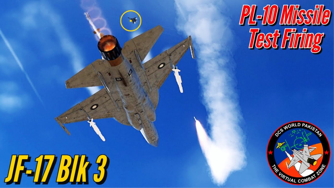 DCS JF17 Block 3 PL10 Within Visual Range Missile Test Firing High