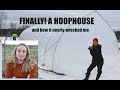 The Hoophouse is BUILT! : But it Was NOT Easy : Flower Hill Farm