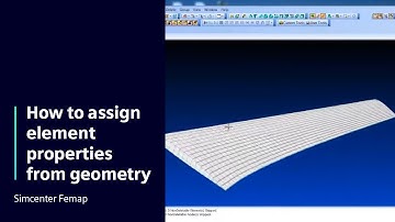 HOW TO Assign element properties from geometry with Simcenter Femap | Tutorial #HowToSimcenterFemap