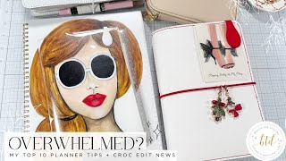 My Top 10 Planner Tips for Staying Organized & Productive During Overwhelm & Chaos | Planner Perfect