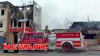 Massive Fire Destroys Springfield Avenue Buildings in Newark