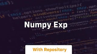 Famous numpy exp Wealth