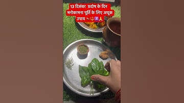 13 दिसंबर  प्रदोष के दिन  मनोकामना पूर्ति के लिए अचूक उपाय 🪔🔱🕉️🙏#mahadev #panditpradeepmishraji