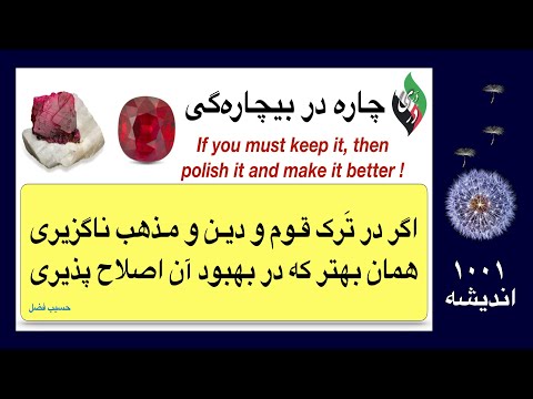 چاره در بیچاره گی داشته هایت را دور نریز آنها را بهتر بساز