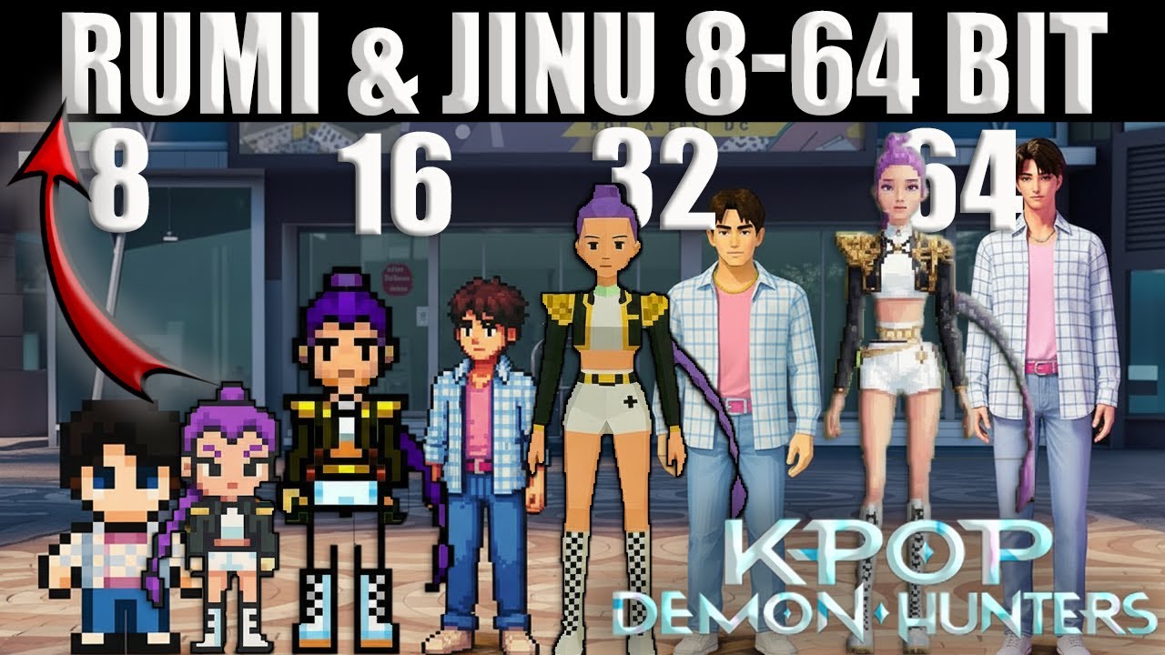 From 8 Bit to 64 Bit — How Do Rumi & Jinu Transform into K‑Pop Demon ...