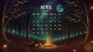 April 2025 Calendar Wallpaper | Relax & Focus screenshot 2