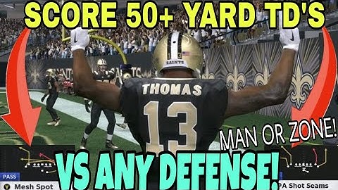 THIS IS CHEATING! 2 Pass Plays that GLITCH OUT ANY DEFENSE in Madden NFL 21 Man or Zone! Saints Tips