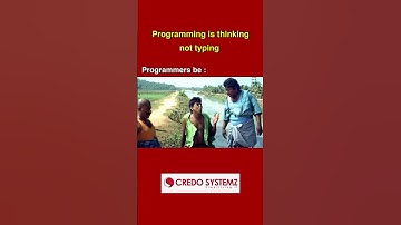 Programming is Thinking, Not Typing 🤯 |#Shorts #code | Learn to Code | Credo Systemz #credosystemz