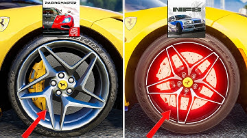 Racing Master vs Need For Speed Mobile - Physics and Details Comparison