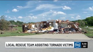 Metro area firefighter rescue teams assist Laurel County tornado victims