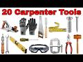 20 Carpenter Tools for Kids | Learn Carpenter Tools Name in Hindi &amp; English | बढ़ई के औज़ारों के नाम