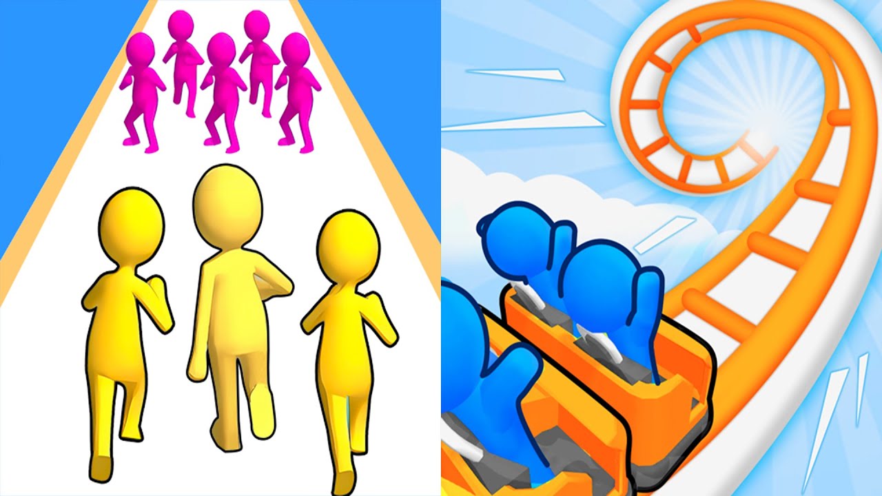 Join Clash 3D VS Runner Coaster  - All Levels Gameplay Android, ios (Part 167)