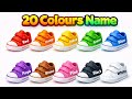 20 Colours Name English and Hindi | Preschool Color Learning 🎨👶 JOJO WALA COLOUR