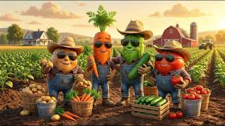 Potato, Okra &amp; Bitter Gourd Harvest Adventure | Funny 3D Cartoon Story | AI TV#shorts 