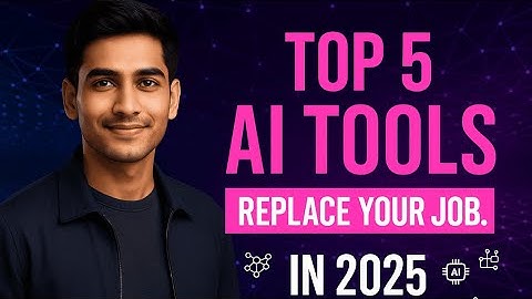 🎯Top 5 AI Tools That Will Replace Your Job in 2025 (And How to Use Them Smartly)
