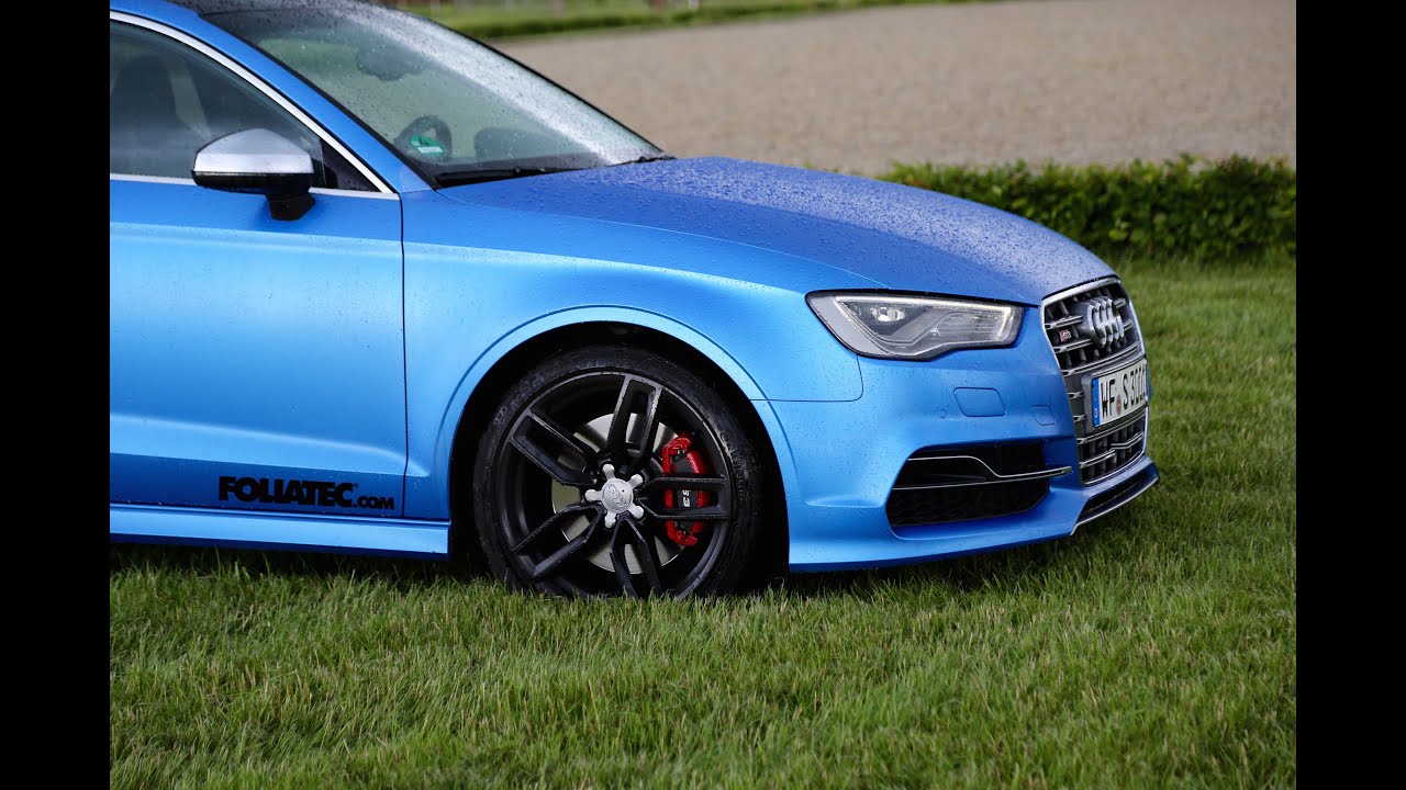 Audi S3 Sedan FROZEN BLUE (300hp) - DRIVE & SOUND (60FPS) - YouTube