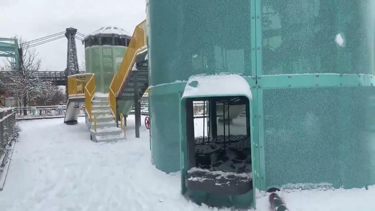 أجواء صباحية ثلجية من ولاية نيويورك الأميركية 🕹️🕹️