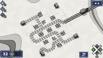 Railbound ( Level #-4 | Hard 2D Puzzle Game ) | Tutorial and Gameplay