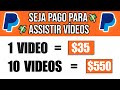 Receba $35,00 no PAYPAL para cada Vídeo Assistido [Prova de Pagamento]Como Ganhar Dinheiro no Paypal