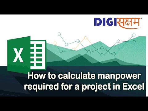 #Excel Tips & Tricks | How to calculate the required manpower for a project in Microsoft Excel