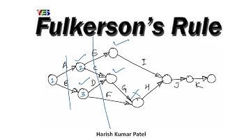 How to give Number to Events in Network Diagram | Fulkerson
