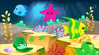 Bedtime Lullaby and Calming Undersea Animation: Baby Lullaby. Sleep music and sea fish