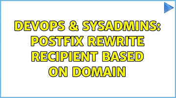 DevOps & SysAdmins: Postfix rewrite recipient based on domain (2 Solutions!!)