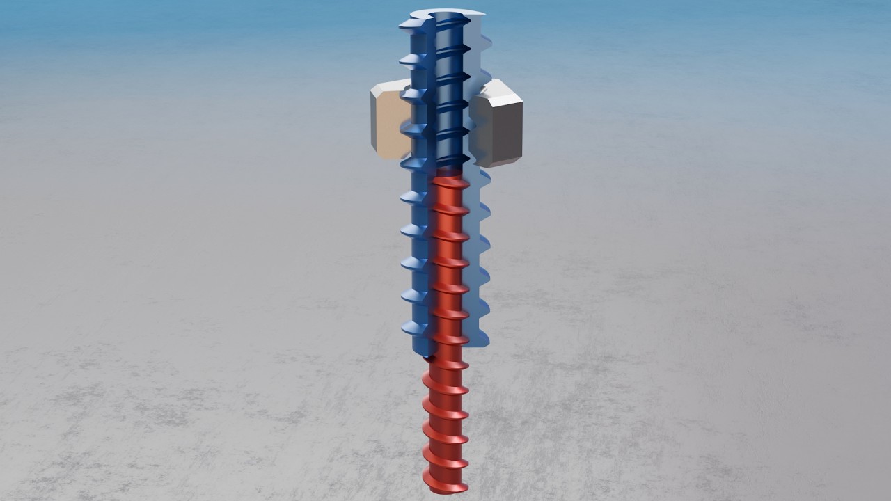 #111 Differential Micrometer Screw – 507 Mechanical Movements 3D Animation