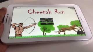 CHEETAH RUN: Android game app on samsung galaxy tab 3 screenshot 2