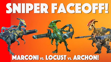 Dino Squad Game - Sniper Showdown! Marconi vs. Locust Vs. Archon!