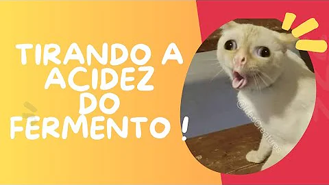 Como diminuir acidez levain?
