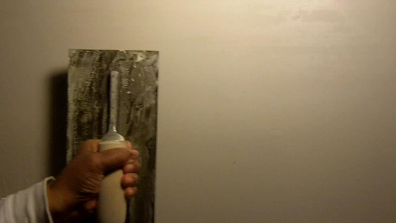 How To Smooth Out Uneven Plaster With A Skim Coat Youtube