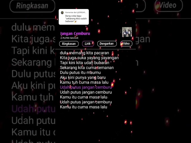 Lirik Lagu Jangan Cemburu 2 Putri Bahar #fypシ #lirik #kanayatn #jangancemburu #lirikgoogle #lirik class=