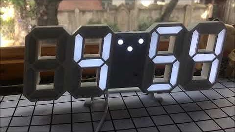 Đồng Hồ Led 3d - Hướng Dẫn Sử Dụng - Memory.2108 Concept