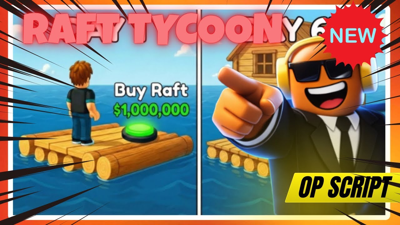🌊 Raft Tycoon Script | Auto Collect 💰 + Autobuild 🛠️