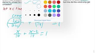 4A3 Solving job problems that lead to rational equations example