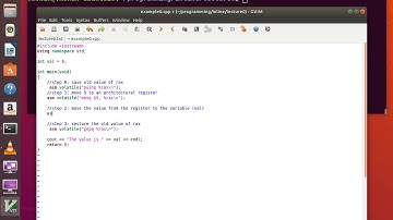 Inline assembly programming - Lecture0