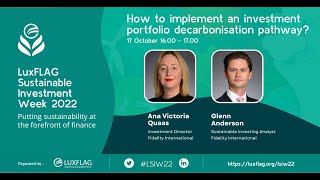 Fidelity: How to implement an investment portfolio decarbonisation pathway