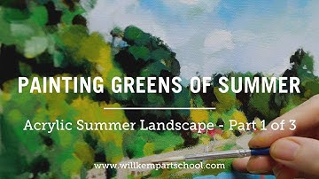 How to Paint Green Summer Trees with Acrylics – Part 1 of 3