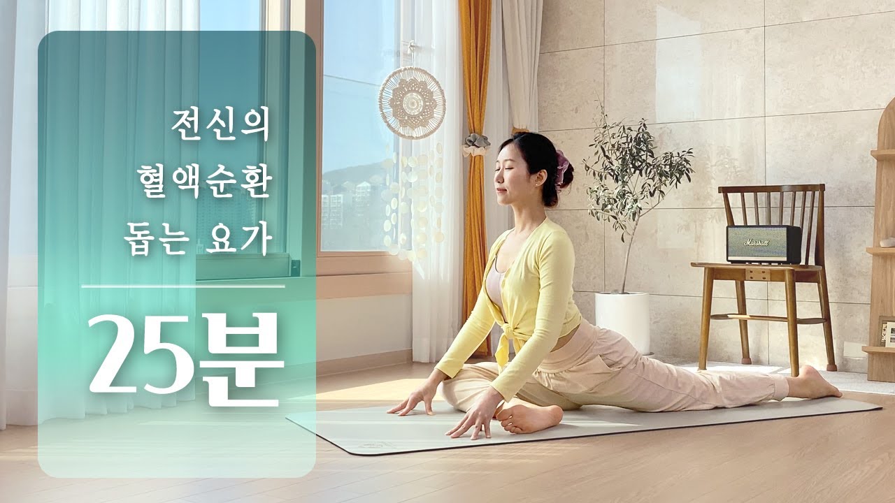 전신 혈액순환을 위한 요가 | 전신순환 스트레칭, 혈액순환 스트레칭