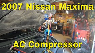 2007 Nissan Maxima AC Compressor Replacement