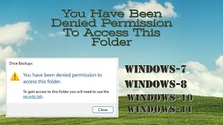 you have been denied permission to access this folder - windows 10-7-8 (100% working) | easy fix|